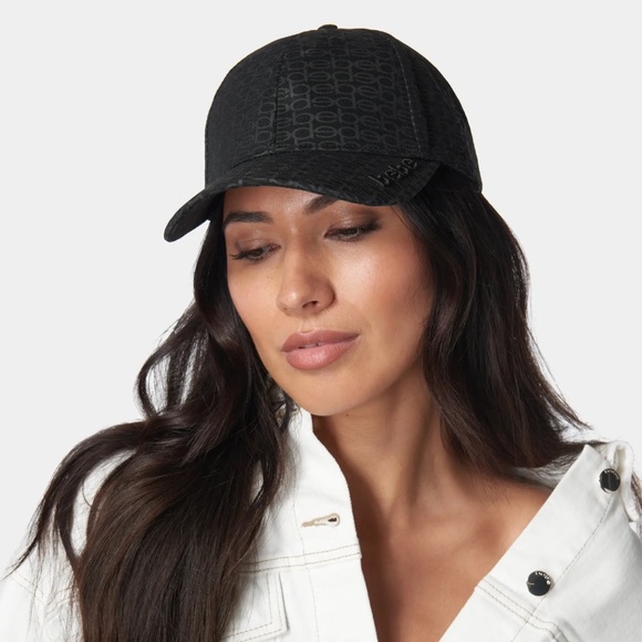 Bebe womens cap all over print. Color black - Picture 3 of 5
